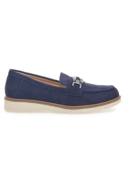 Mocassino Blu con Morsetto 526822-LE HAVRE PARIS Outlet