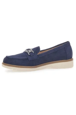 Mocassino Blu con Morsetto 526822-LE HAVRE PARIS Outlet