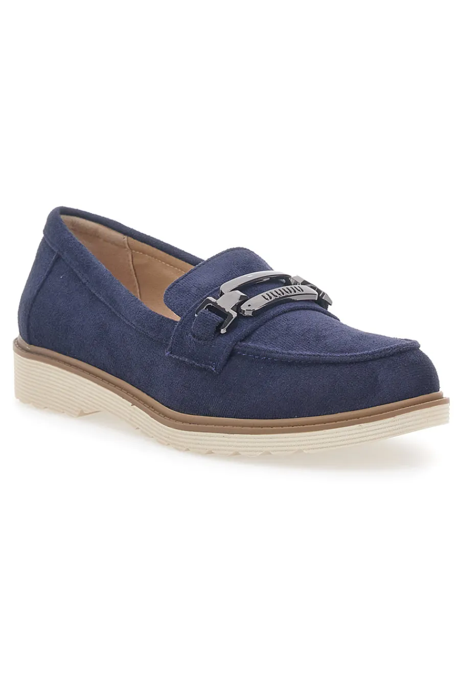 Mocassino Blu con Morsetto 526822-LE HAVRE PARIS Outlet