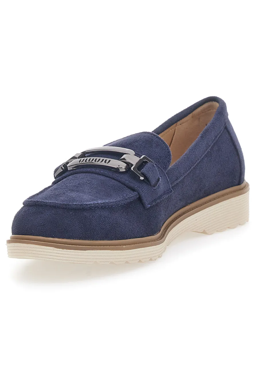 Mocassino Blu con Morsetto 526822-LE HAVRE PARIS Outlet