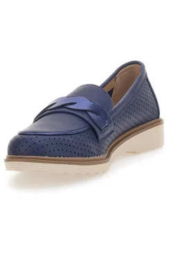 Mocassino Blu Traforato 526819-LE HAVRE PARIS Online