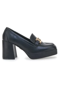 Mocassino con Tacco 8227 Nero-LAURA BIAGIOTTI