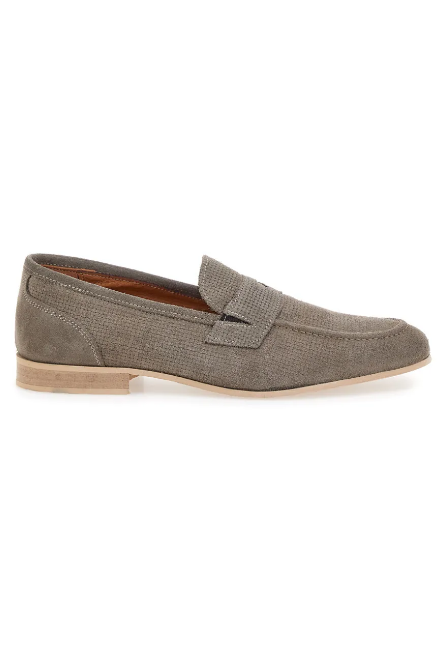 Mocassino in Pelle Scamosciata Beige PITTARELLO 1131