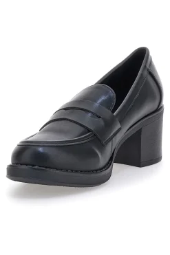 Mocassino nero con tacco a blocco CAFE' COST H6913214-CAFÈ COST Clearance