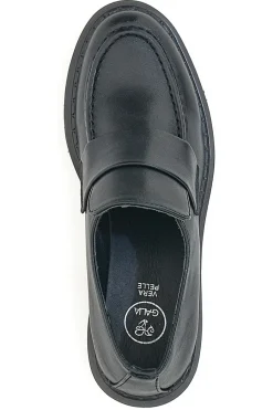 Mocassino Nero con Tacco 2200115-GALIA Best