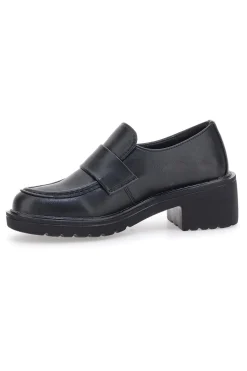 Mocassino Nero con Tacco 2200115-GALIA Best