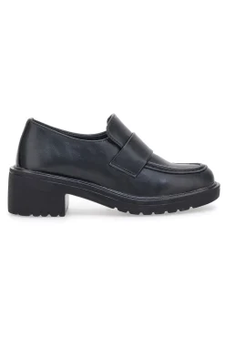Mocassino Nero con Tacco 2200115-GALIA Best