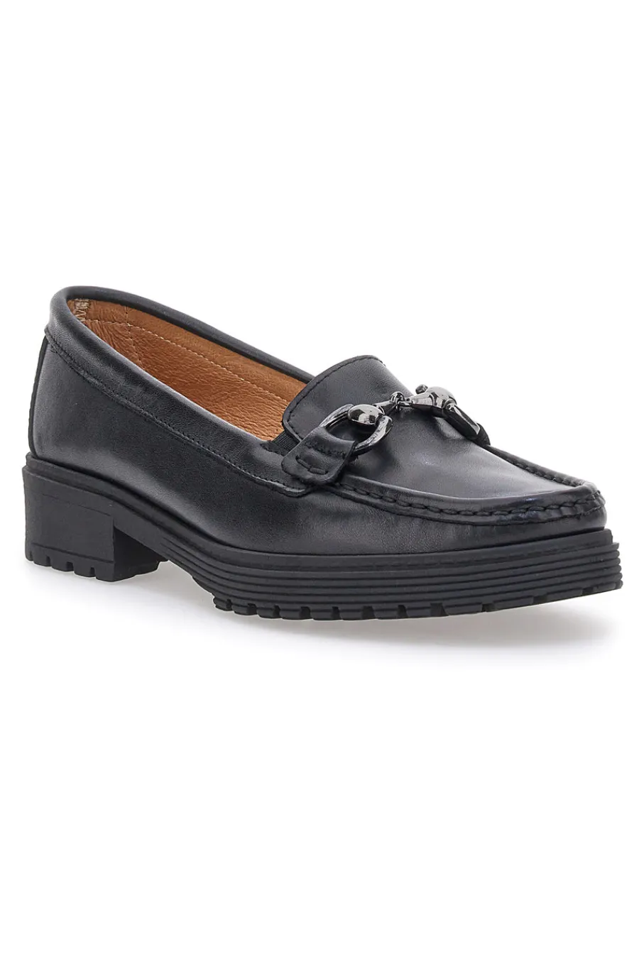 Mocassino nero in vera pelle 8300-PITTARELLO FOCUS Best