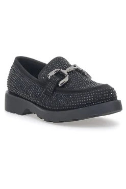 Mocassino 1101 Nero con Strass-PITTARELLO GLAM Clearance