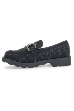 Mocassino 1101 Nero con Strass-PITTARELLO GLAM Clearance
