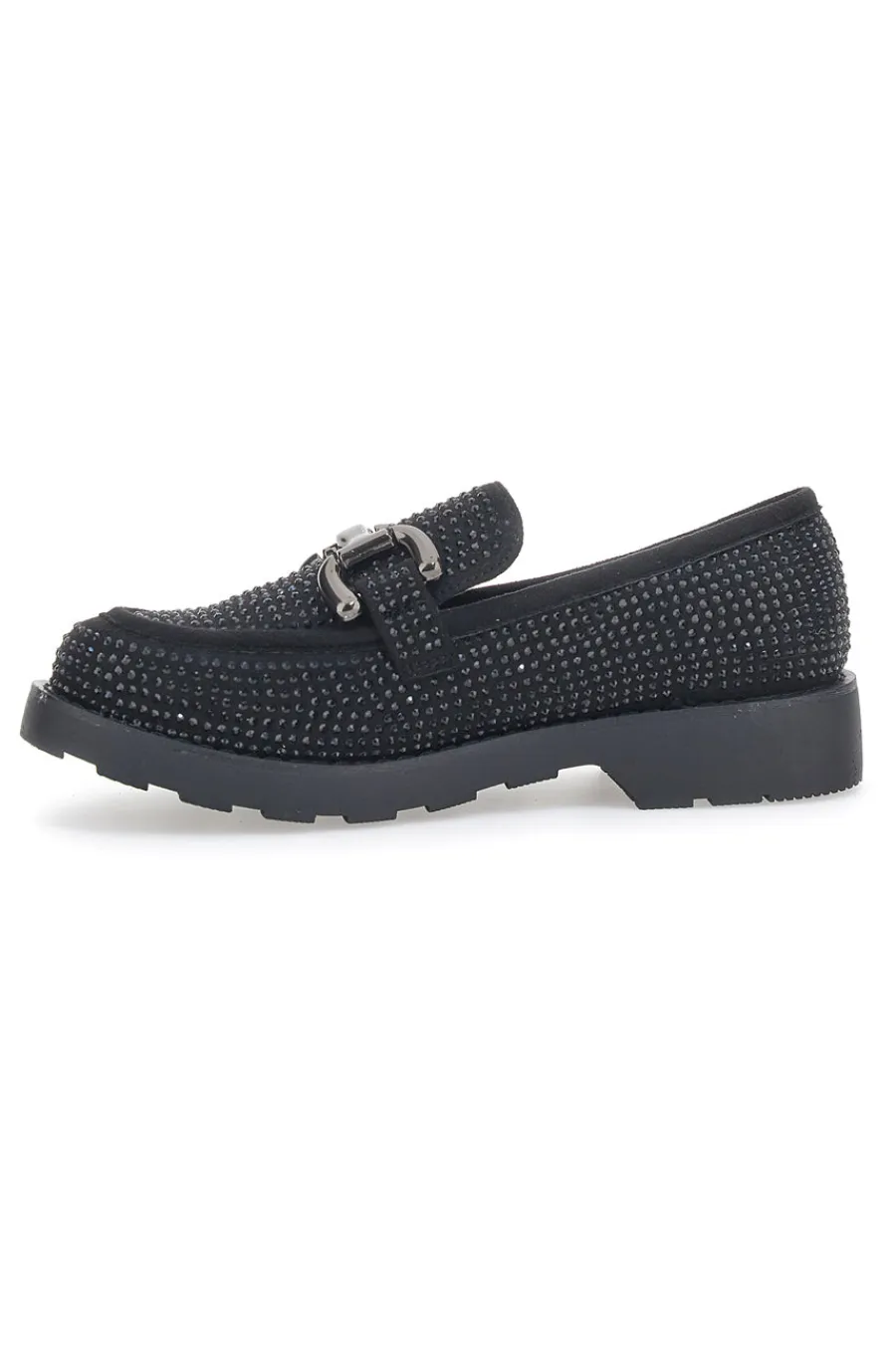 Mocassino 1101 Nero con Strass-PITTARELLO GLAM Clearance