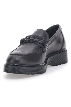 Mocassino Vera Pelle Nero 243371-MIO TEMPO Best