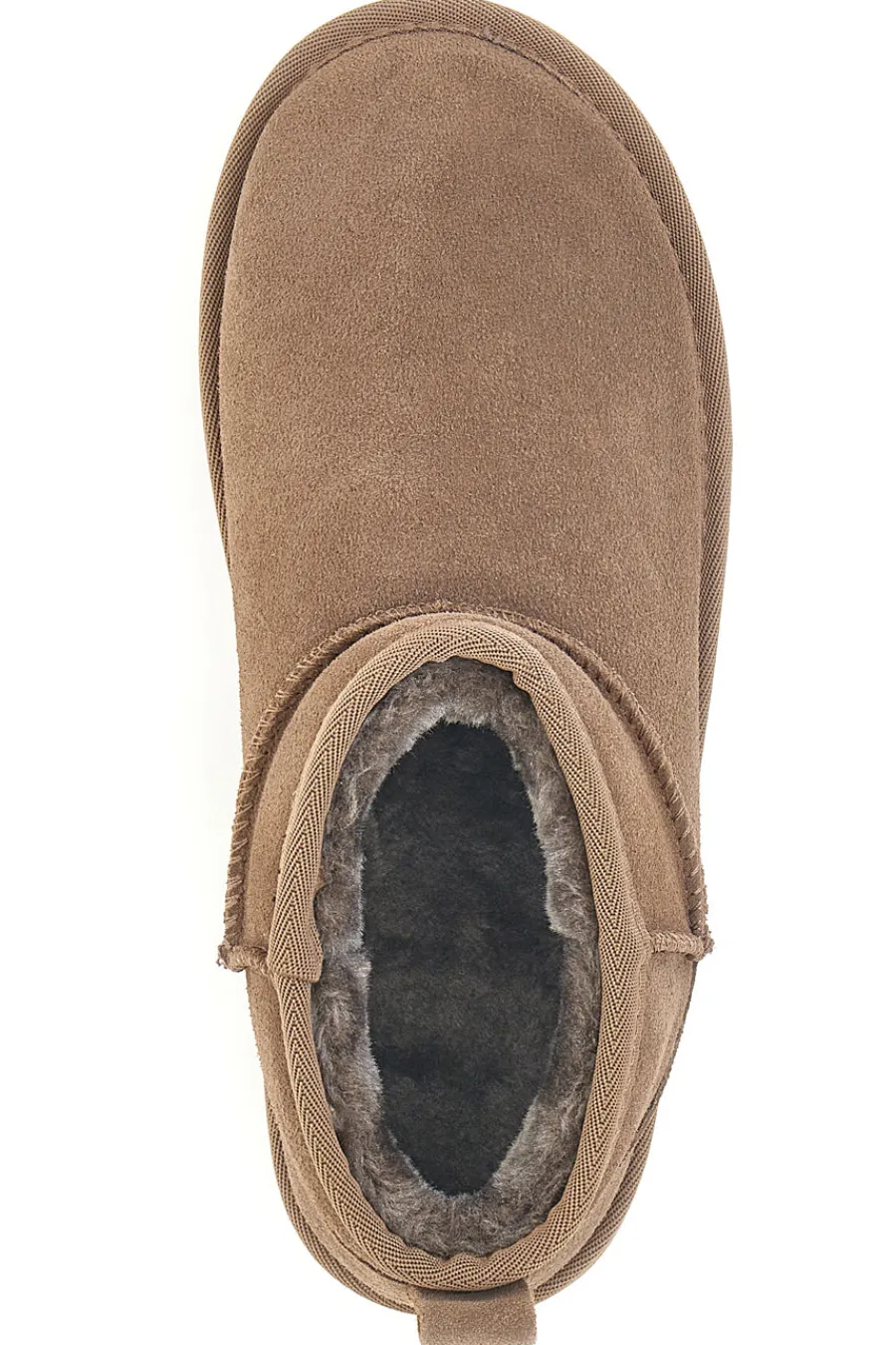 L1250 – Kamelfarbene Slipper-Stiefeletten mit Plateausohle in Wildlederoptik-MON DIEU Clearance
