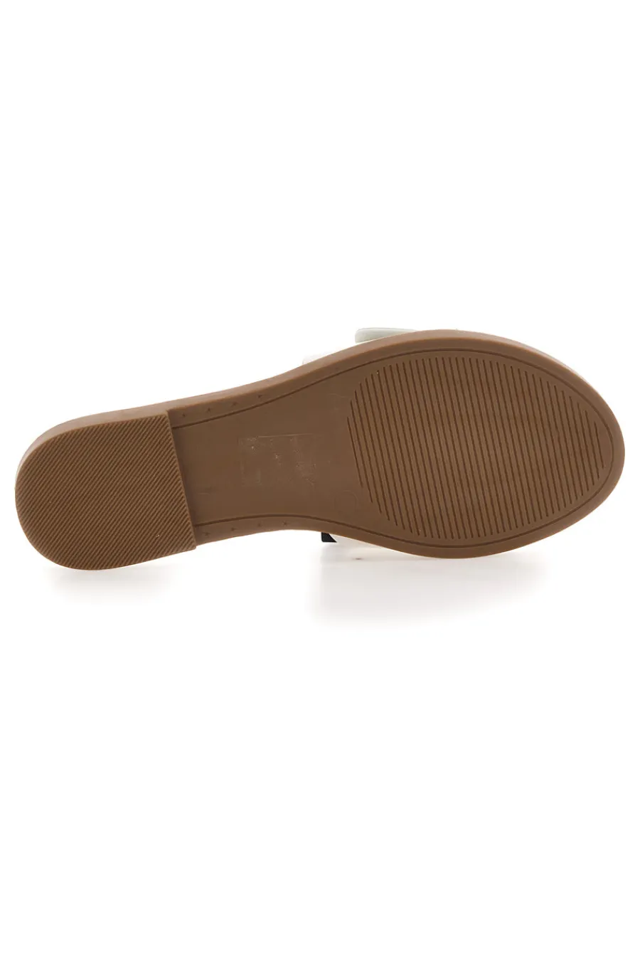 PREA1330 Damen-Slipper im Minimal-Chic-Stil in Weiß mit Maxi-Schnalle-MON DIEU