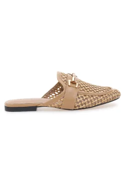 Mule beige con morsetto dorato LLY27-LE HAVRE PARIS Best
