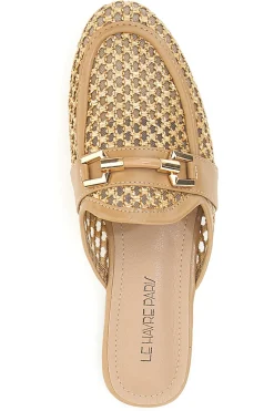 Mule beige con morsetto dorato LLY27-LE HAVRE PARIS Best