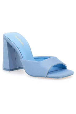 Mule con tacco largo azzurro 67305-RENATO BALESTRA Clearance