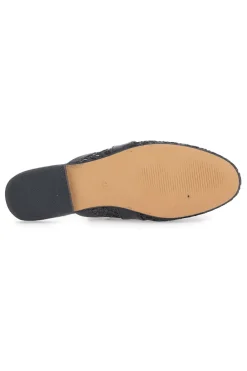 Mule nere con morsetto dorato LLY27-LE HAVRE PARIS Discount