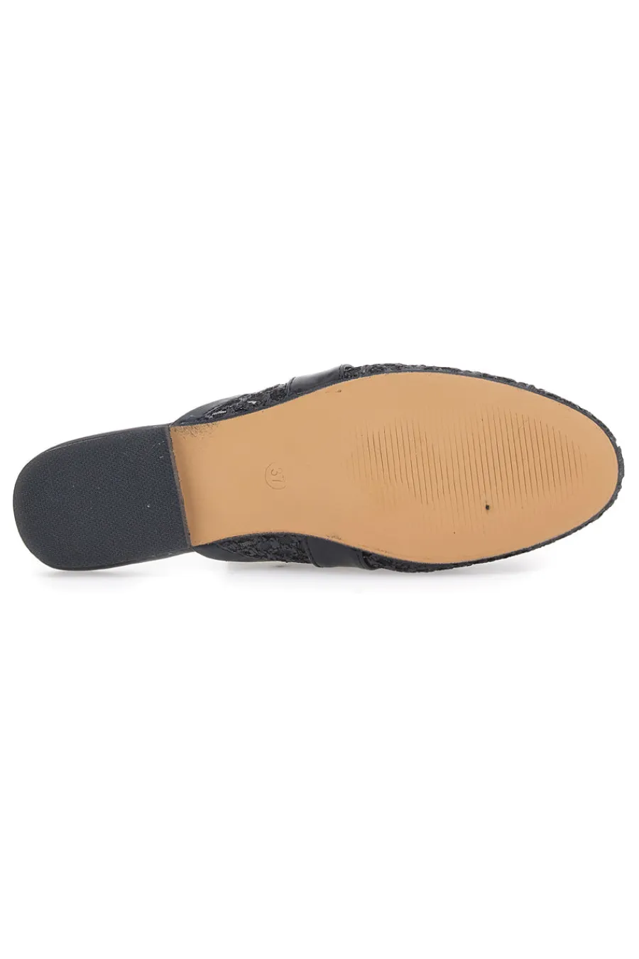 Mule nere con morsetto dorato LLY27-LE HAVRE PARIS Discount