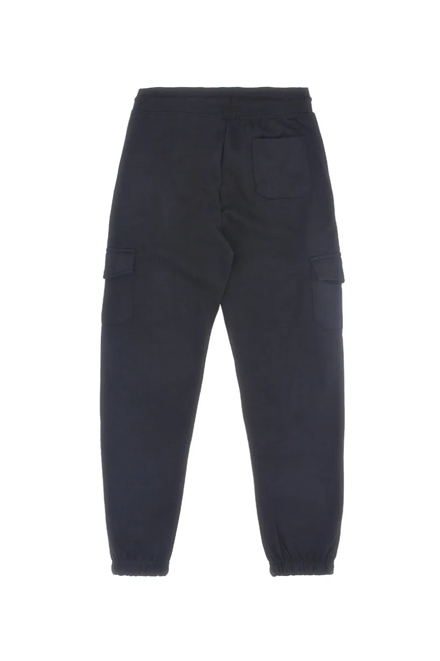 Pantaloni neri cargo interno felpato Boardman NBY821