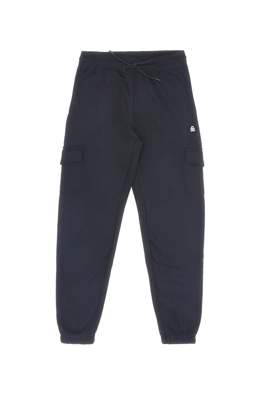 Pantaloni neri cargo interno felpato Boardman NBY821