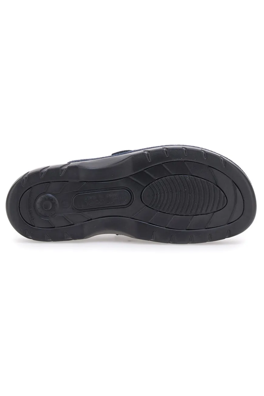 Pantofole Blu In Panno Made In Italy Fly Flot 62611