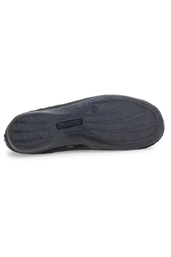 Pantofole nere con dettagli animalier e cuori Superga S41S598