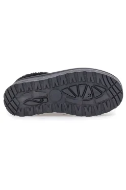 Pantofole Sabot nere con pelo con platform PK1913A-PITTARELLO LOVE