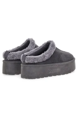 Pantofole Stivaletti con Pelo Grigie Con Platform 1913-PITTARELLO LOVE Sale