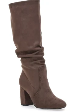 BT2140004 Braune Kniehohe Stiefel mit Absatz und weichem Schaft-PITTARELLO CAPSULE Best
