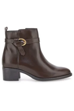 852160 Stiefeletten aus braunem Leder mit niedrigem Absatz-PITTARELLO CLASS Hot