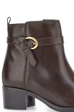 852160 Stiefeletten aus braunem Leder mit niedrigem Absatz-PITTARELLO CLASS Hot