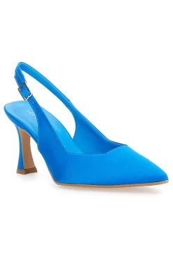 148 Slingback-Pumps aus türkisfarbenem Satin-PITTARELLO COUTURE Online