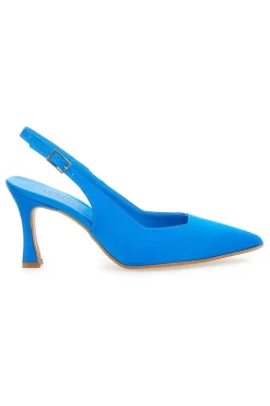148 Slingback-Pumps aus türkisfarbenem Satin-PITTARELLO COUTURE Online