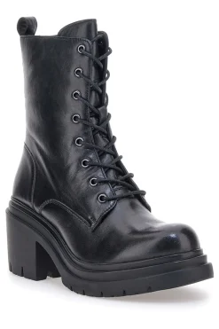 KI4040 e Stiefeletten mit breitem Absatz und Schnürverschluss-PITTARELLO FOCUS Discount