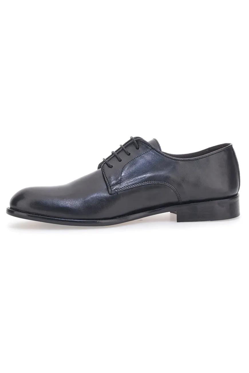 Pittarello Plus 734 Schnürschuhe aus schwarzem Echtleder