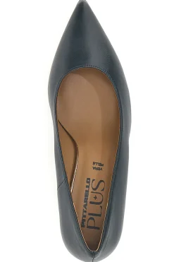 555 e Pumps aus Leder mit mittlerem Absatz, hergestellt in Italien-PITTARELLO PLUS Clearance