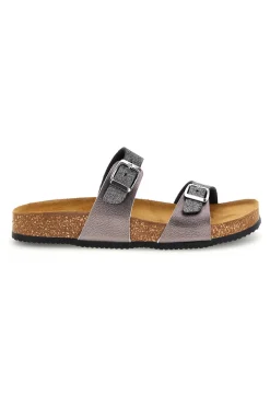 335A006SR Silber Doppelriemen Hausschuhe-PITTARELLO TIERRA Clearance