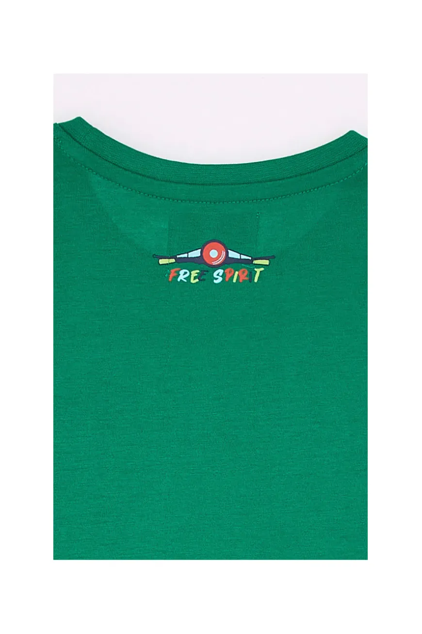 Pitt Kids Rundhals-T-Shirt 03029 Grün