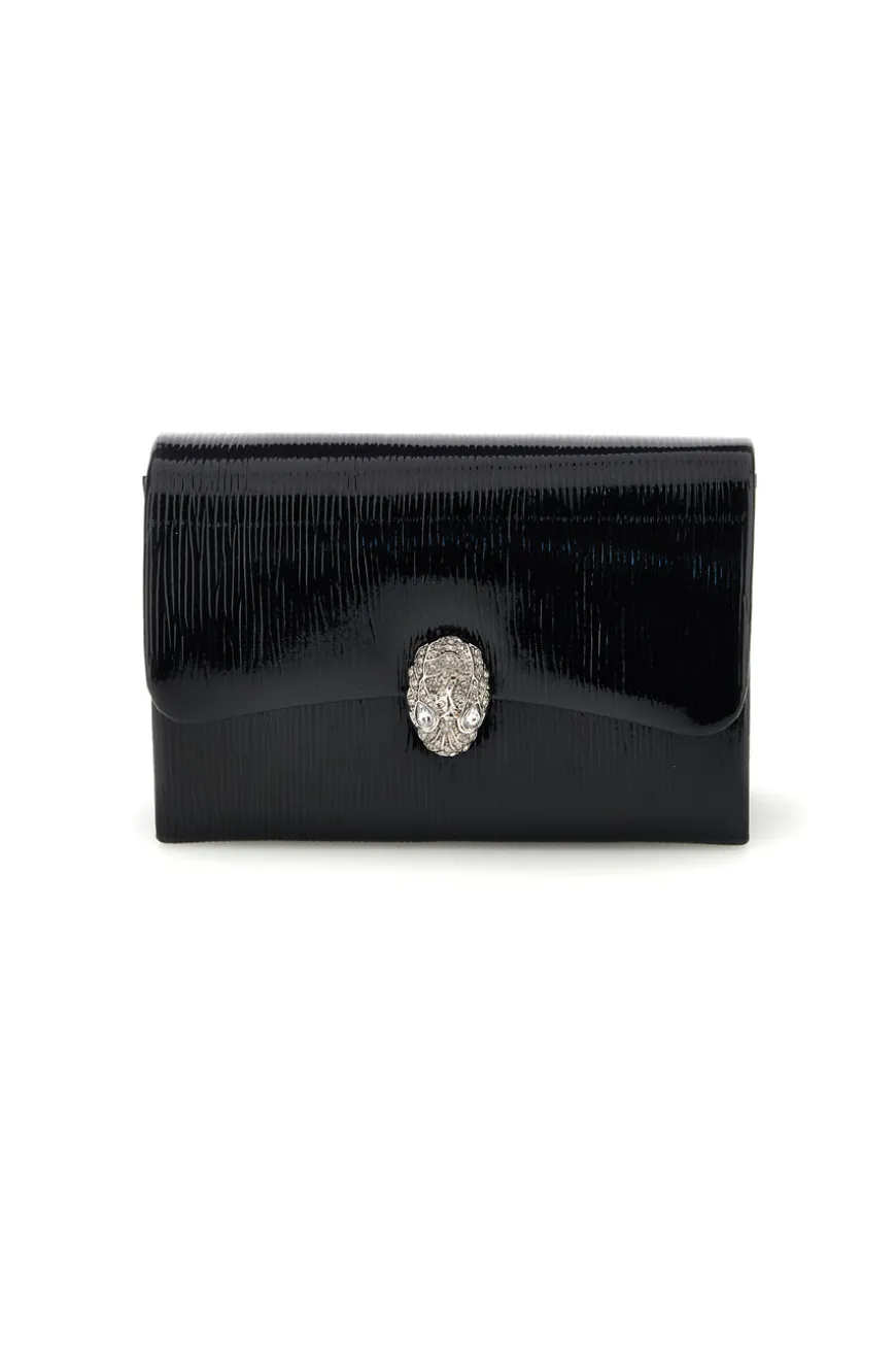 Pochette nera con fibbia gioiello Nbg SERA/3512