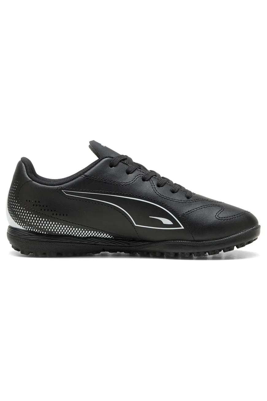 Puma Vitoria II TT Jr Schwarze Synthetik-Fußballschuhe