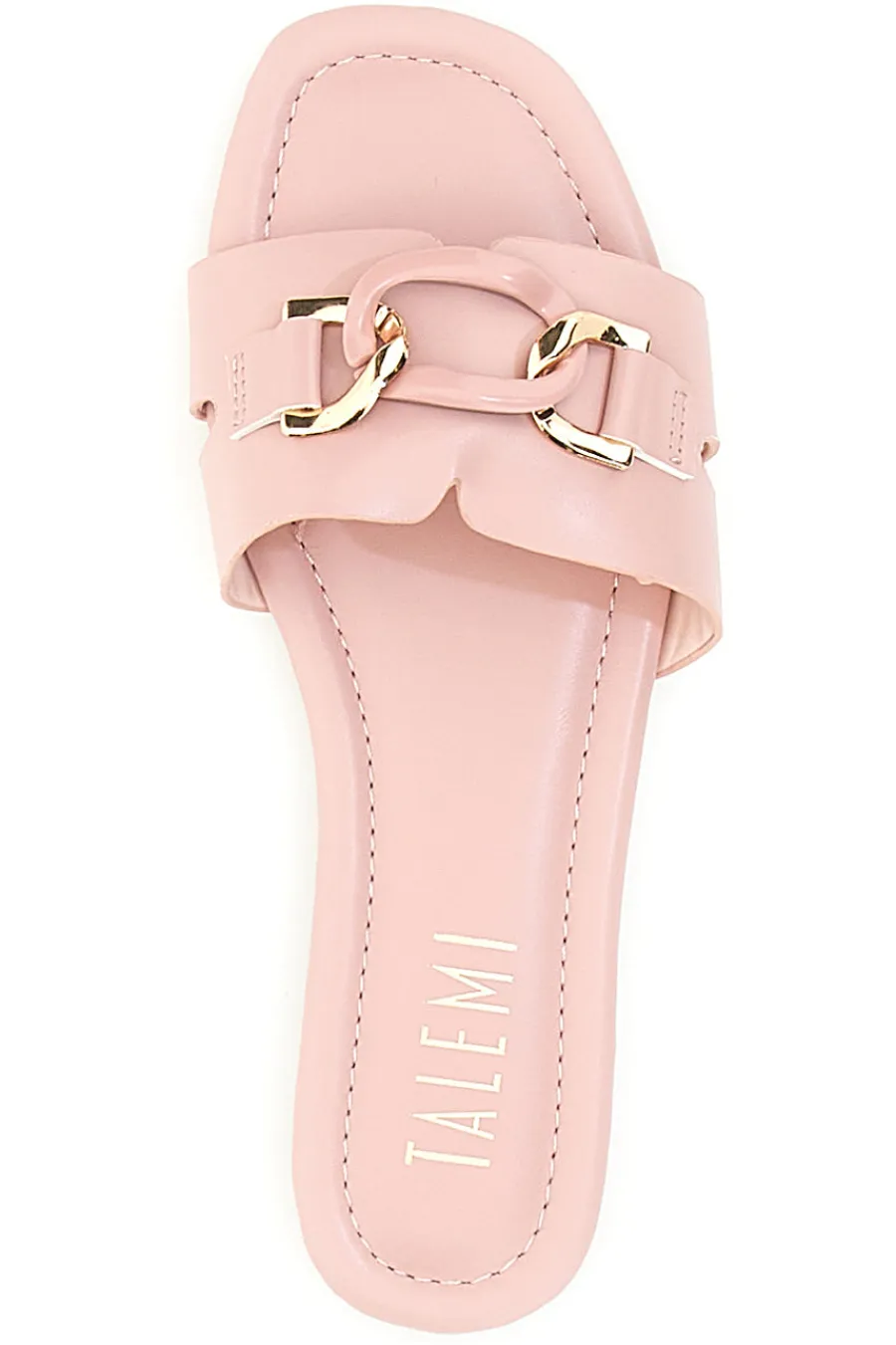 Rosa niedrige Hausschuhe mit Kette 1068-TALEMI Sale