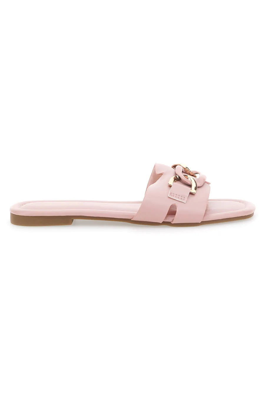 Rosa niedrige Hausschuhe mit Kette 1068-TALEMI Sale