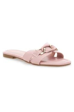 Rosa niedrige Hausschuhe mit Kette 1068-TALEMI Sale