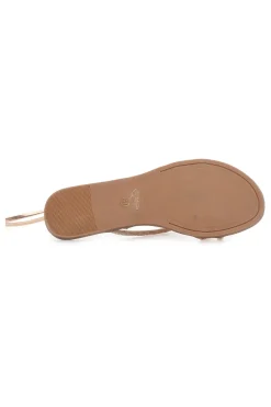 Sandalen in Roségold mit Riemchen und Schnürsenkeln mit Strasssteinen Me & Me 1772-ME u0026 ME Best