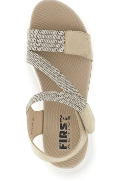 Sandali Albicocca con fasce elastiche 2-FIRST ACTIVE New