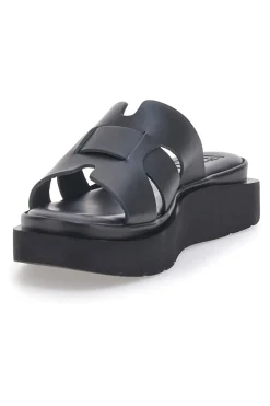Sandali Aperti Neri in Vera Pelle con Platform 5983-PITTARELLO ROCK Clearance