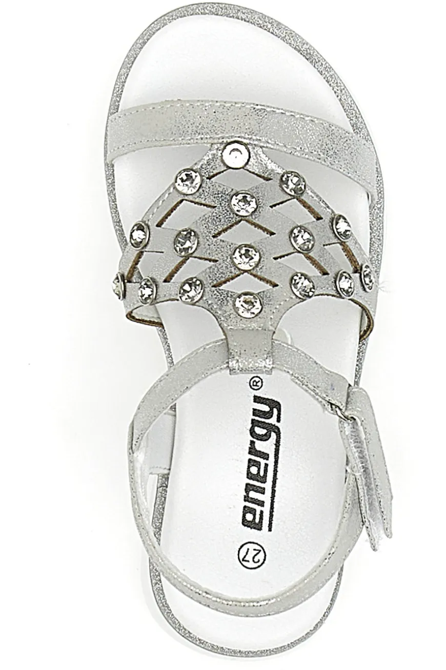 Sandali Argento Con Borchie Energy 535