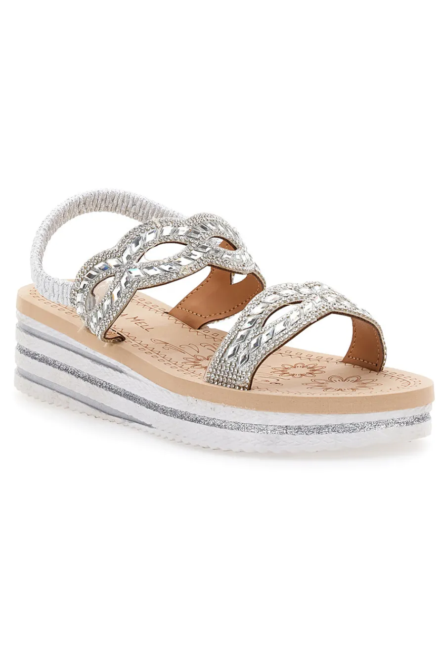 Sandali Argento Con Perline Quanna Mel 21030-QUANNA MELL Clearance