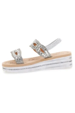 Sandali Argento Con Perline Quanna Mel 21030-QUANNA MELL Clearance